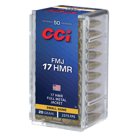 CCI PREM 17 HMR 20GR FMJ small game