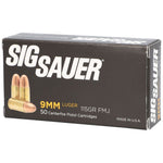 sig sauer Elite Ball 9mm, 115 gr, FMJ centerfire pistol cartridges