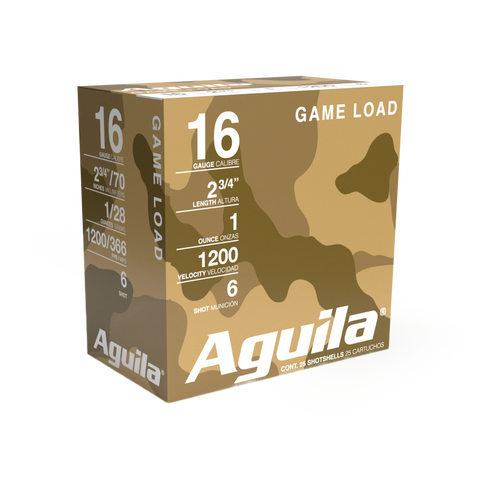 AGUILA 16GA 2-3/4po 1oz 1200FPS #6