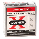 WINCHESTER Super-X 16 ga 2-3/4" #8 Shot 1oz 25 Boîte ronde