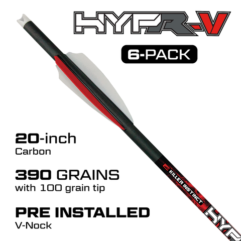 KILLER INSTINCT NOUVEAU - CARREAUX D'ARBALÈTE HYPR-V™ 20" 6PK 3064-6