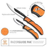 OUTDOOR EDGE COUTEAU DE CHASSE AVEC LAMES INTERCHANGEABLE “RAZORGUIDE”