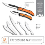 OUTDOOR EDGE COUTEAU DE CHASSE AVEC LAMES INTERCHANGEABLE “RAZORGUIDE”