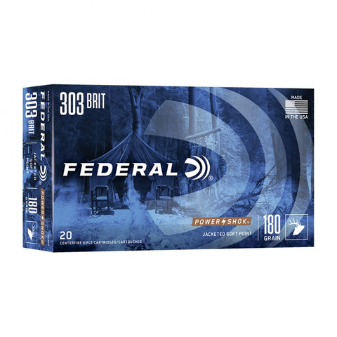 303AS : FEDERAL 303 BRITISH 180GR POWER-SHOK SP