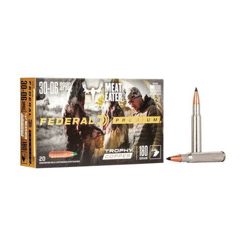 P3006TC1 : FEDERAL PREM 30-06 SPRINGFIELD 180GR TROPHY COPPER