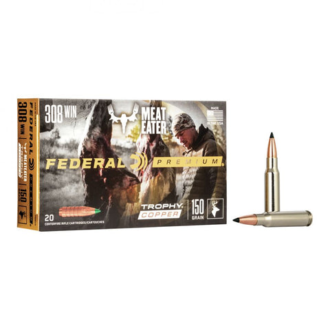 P308TC3 : FEDERAL PREM 308 WIN 150GR TROPHY COPPER