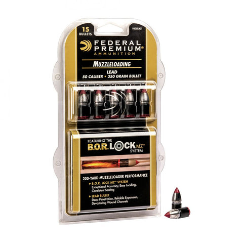 FEDERAL PREM 350GR LEAD MZ BULLET WITH B.O.R LOCK SYSTEM