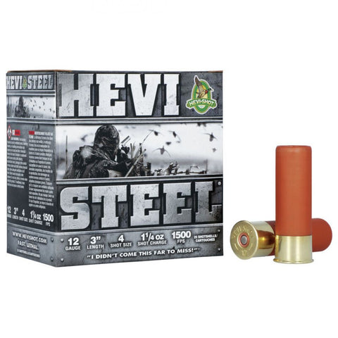 HS60004 : HEVI STEEL 12GA 3IN 1 1/4OZ 4 SHOT