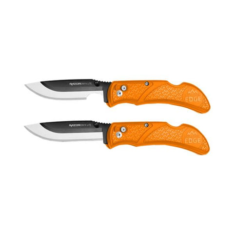 OUTDOOR EDGE Ensemble de 2 couteaux Razor Onyx 3"
