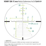 VORTEX LUNETTE DE FUSIL VENOM 3-15X44 FFP EBR-7C MRAD