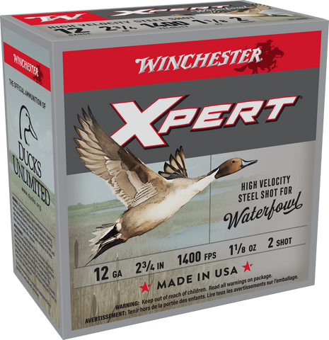 WINCHESTER Munitions Super-X Xpert HV de calibre 12, grenaille d'acier n° 2