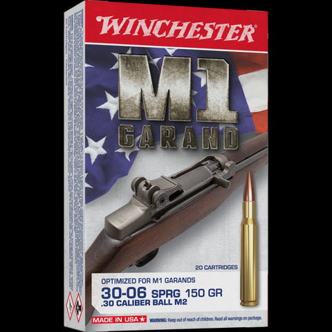 WINCHESTER M1 GARAND 30-06 SPG 150 GR BALL M2