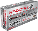 WINCHESTER 22-250 Rem Varmint-X, Polymer Tipped Fragmenting 55 Grains