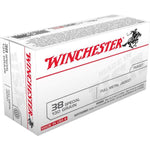 winchester Balles Full Metal Jacket 38 Special 130gr