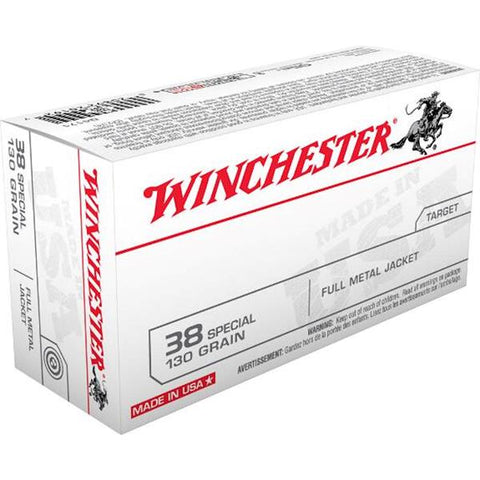 winchester Balles Full Metal Jacket 38 Special 130gr