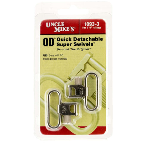 Uncle Mike's Standard Emerillons QD Super Swivel avec Tri-Lock 1.25" Nickel