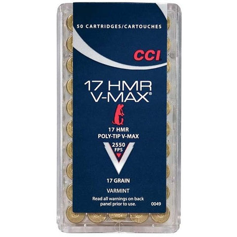 CCI Balles .17 HMR 17gr