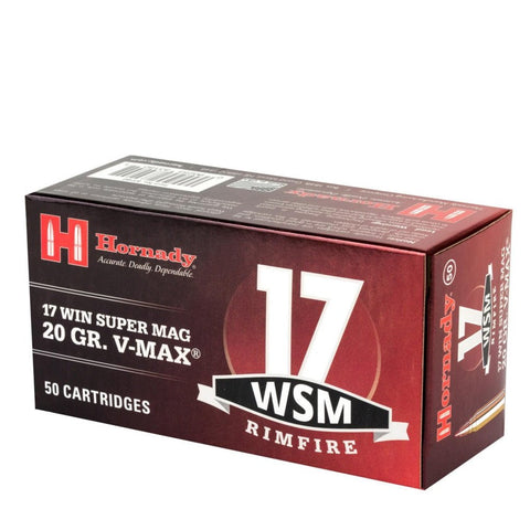 Hornady 17 Win Super Mag 20 gr V-MAX Varmint Express Rimfire