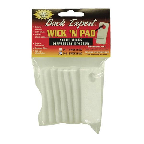 Buck Expert Ensemble Wick'n Pad de 8 tampons diffuseurs