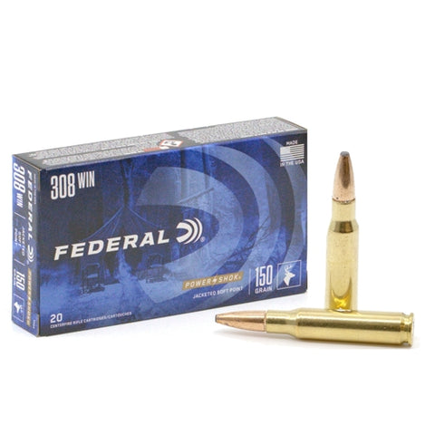 308A : FEDERAL 308 WIN 150GR POWER-SHOK SP