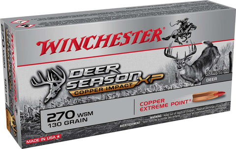 WINCHESTER Deer Season XP 270 WSM 130gr Cuivre Impact