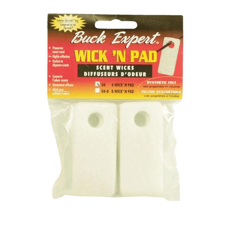 Buck Expert Ensemble Wick'n Pad de 4 tampons diffuseurs