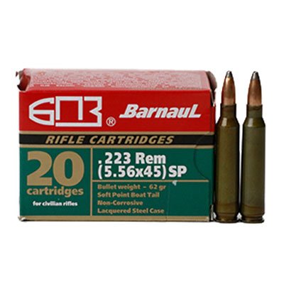 barnaul 223 Rem 62gr Soft Point cartouche de fusil