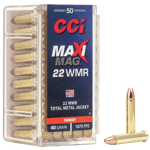 cci Maxi-Mag TMJ 22 WMR 40gr target