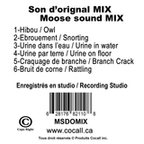 COCALL Carte de sons d’orignal mix