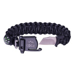 Outdoor Edge Para-Spark Paracord Knife Survival Bracelet- Noir TAILLE GRANDE