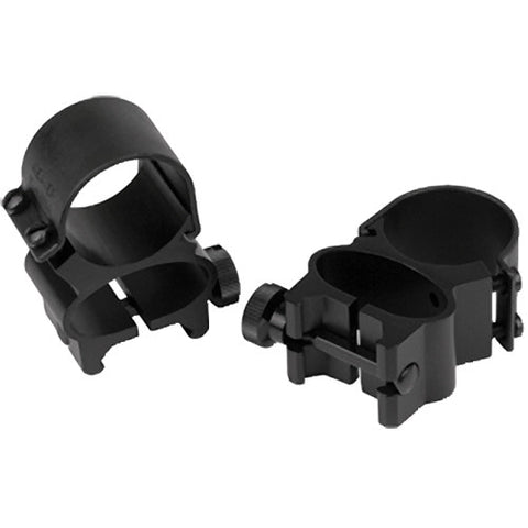 Anneaux de lunette de visée transparents 1" amovibles à montage supérieur (noir)