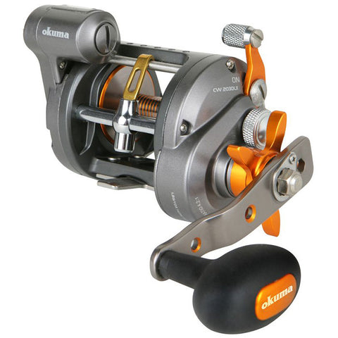 okuma Moulinet de pêche à la traîne avec compteur de ligne line counter reel