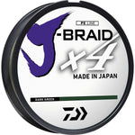 daiwa Ligne à pêche tressée J-Braid x4-Vert foncé, 150vg braided line