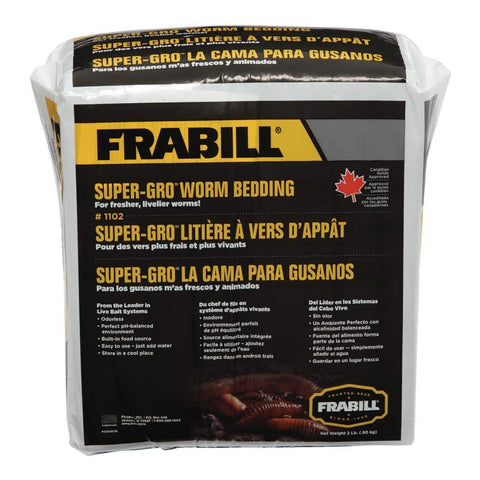 Frabill Litière à vers Super-Gro, 4 lb