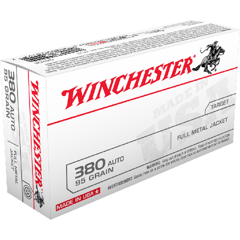 winchester Full Metal Jacket 380 Auto 95gr