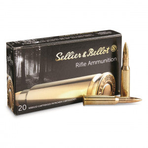 S&B Calibre 223 Rem 55GR FMJ sellier & bellot rifle ammunition