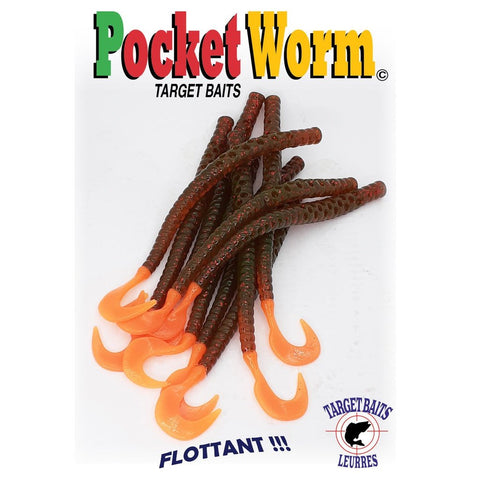 Targetbaits POCKET WORM -Queue Orange