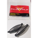 Redwolf plombs avec caoutchouc -1oz 2pcs