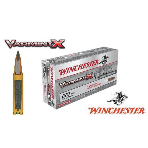 winchester .223 Rem Varmint X, pointe polymère 55 grains 223 rem bullets