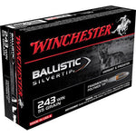 winchester Munitions pour fusil suprême SBST243, 243 Winchester, Ballistic Silvertip, 55 GR, 3910 ips, 20 Rd/bx