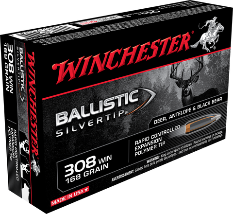 winchester ballistic silvertip 308 Win 168gr