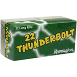 remington TB-22B RIMFIRE RN 40 gr THUNDERBOLT 22 Long Rifle. High Speed 500 Rnd/box