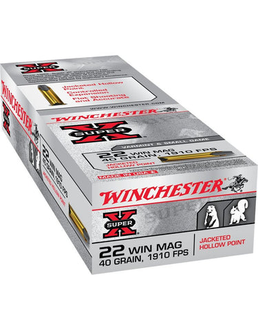 WINCHESTER 22WMR Super-X, 40 grains JHP